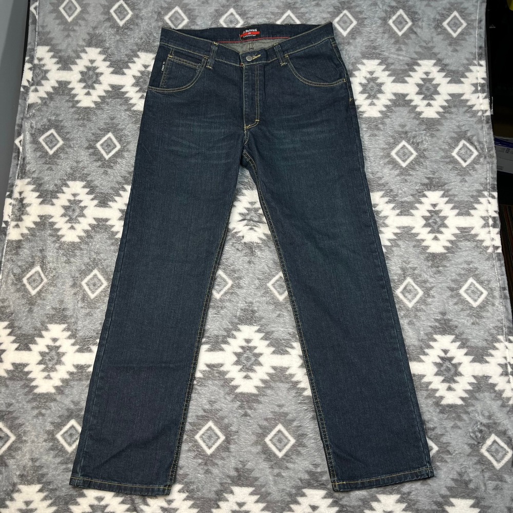 Bulwark FR Fire Resistant Jeans Mens 34x32 Dark Wash Straight Leg Denim Workwear